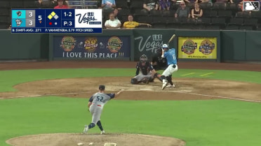 Drew Swift singles on a line drive to right fielder Zach Cole. Brayan Buelvas scores. Cole Conn to 3rd.