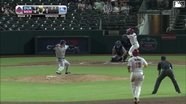 Ramon Mendoza homers (8) on a fly ball to left field. Leo Bernal scores. Chase Davis scores.
