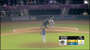 Mac Horvath singles on a soft line drive to right fielder Mark Coley II. Gregory Barrios scores. Kamren James to 3rd.