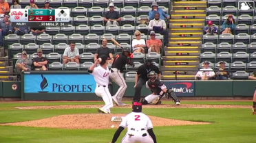 Thomas Sosa homers (12) on a line drive to left center field. Griff O'Ferrall scores.