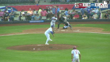 Keith Jones II doubles (9) on a fly ball to left fielder Gavin Conticello. Marcus Lee Sang scores. Keith Jones II to 3rd. Keith Jones II advances to 3rd, on a throwing error by left fielder Gavin Conticello.