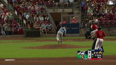 Byron Chourio out on a sacrifice fly to center fielder Tommy Hawke. JP Smith II scores. Luis Fragoza to 3rd. Danny De Andrade to 2nd.