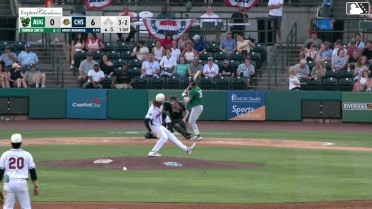 Tanner Smith homers (9) on a fly ball to left field.