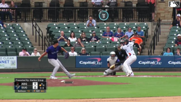 Shay Whitcomb homers (4) on a line drive to left field. Kellen Strahm scores.