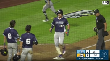 Izaac Pacheco lofts a three-run homer