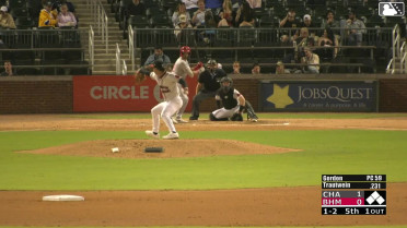 Michael Trautwein homers (2) on a fly ball to left field.