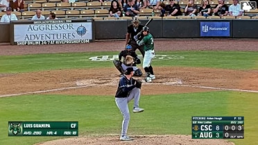 Luis Guanipa homers (5) on a line drive to left field.