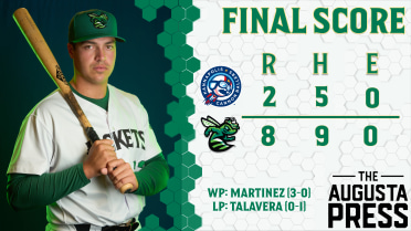 McCabe Homers Twice, Janas Drives In Four As GreenJackets Win Third Straight