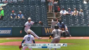 Enmanuel Valdez singles on a ground ball to center fielder Rudy Martin Jr. Termarr Johnson scores.