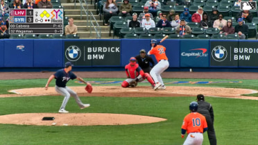 Eric Wagaman singles on a line drive to right fielder Óscar Mercado. Jackson Cluff scores. A.J. Ewing to 3rd. Nick Morabito to 2nd.