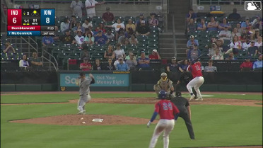 Chas McCormick singles on a line drive to center fielder Jhostynxon Garcia. Jonathon Long scores.