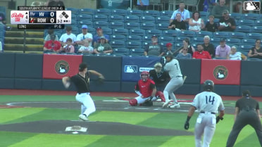 Enmanuel Tejeda singles on a sharp line drive to center fielder Eric Hartman. Wilson Rodriguez scores. Roderick Arias to 3rd.