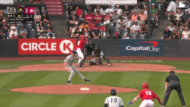 Austin Smith reaches on a fielding error by second baseman Capri Ortiz. JoJo Parker scores.