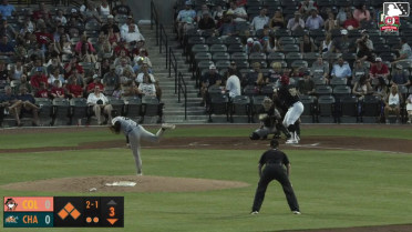 Ruben Ibarra doubles (13) on a sharp line drive to center fielder Dalton McIntyre. Cade Hunter scores. Carlos Sanchez scores. Leo Balcazar scores.