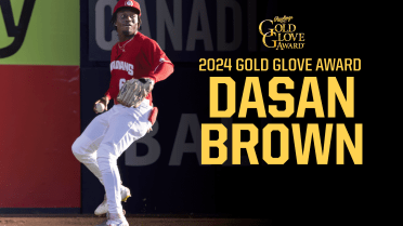 Dasan Brown Named Rawlings Gold Glove Award Winner