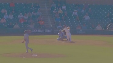 Esmerlyn Valdez's third homer of the Fall League