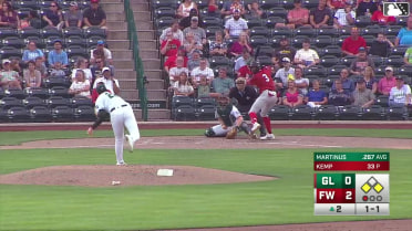 Mairo Martinus singles on a ground ball to shortstop Bradley Frye. Nico Perez scores. Jaron Elkins to 2nd.
