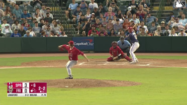 Wyatt Langford homers (1) on a fly ball to left field. Frainyer Chavez scores.