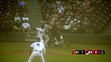 Humberto Cruz records his fifth K of the game