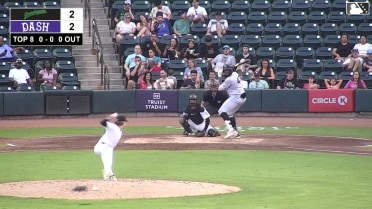 Tony Blanco Jr. homers (11) on a fly ball to left field.