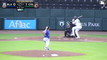 Jordan Groshans homers (9) on a line drive to left center field.