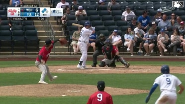 Hayden Gilliland singles on a line drive to left fielder Caleb Roberts. Kyle Nevin scores. Chris Newell scores.