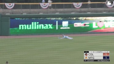 Rays prospect Brock Jones makes a diving catch