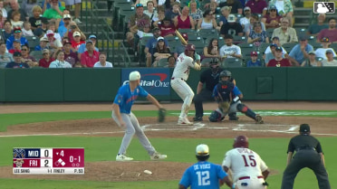 Marcus Lee Sang doubles (13) on a sharp line drive to left fielder Clark Elliott. Arturo Disla scores. Ian Moller scores.