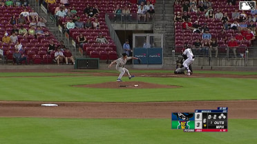 Yasser Mercedes homers (2) on a fly ball to center field.