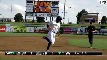 A's No. 10 prospect Denzel Clarke's solo homer