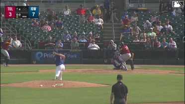 Eduardo Valencia homers (12) on a line drive to left field.