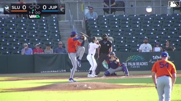 Cam Kozeal homers (2) on a fly ball to left field.