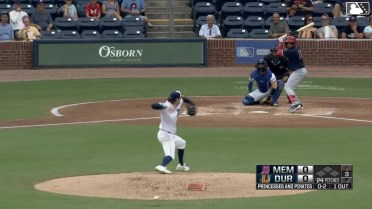 Ramon Mendoza homers (9) on a fly ball to left field.