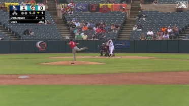 Billy Cook crushes leadoff homer to center field