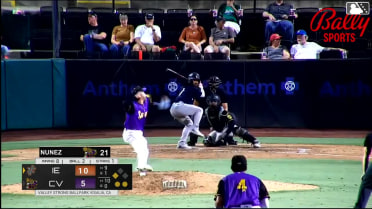 Dervy Ventura singles on a line drive to right fielder Adriel Radney. Brady O'Brien scores.