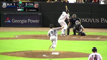 David McCabe homers (4) on a line drive to right center field. Luke Waddell scores.