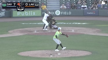 Jude Warwick out on a sacrifice fly to right fielder Arnaldo Lantigua. Beau Ankeney scores.