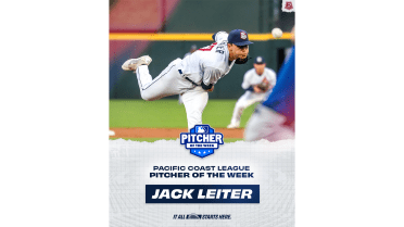 Express RHP Jack Leiter Named Pacific Coast League Pitcher of the Week