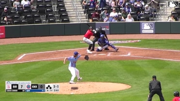 Caden Connor doubles (1) on a fly ball to right fielder Seiya Suzuki. Calvin Harris scores. Rikuu Nishida scores. Braden Montgomery scores.