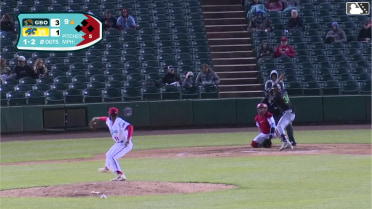 Jhonny Severino homers (6) on a fly ball to center field.