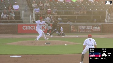 Austin Overn homers (8) on a fly ball to right center field.