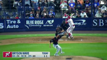 Bryson Ware homers (15) on a fly ball to left center field.