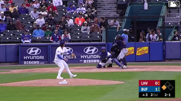 Felix Reyes homers (12) on a line drive to left field. Paul McIntosh scores.