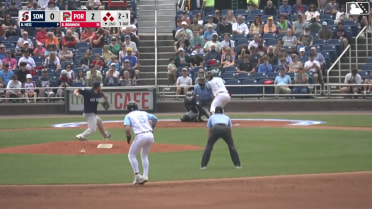 Brooks Brannon out on a sacrifice fly to center fielder DJ Gladney. Franklin Arias scores. Will Turner to 3rd.