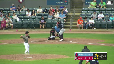 Ricardo Olivar singles on a ground ball to center fielder Sammy Siani. Billy Amick scores. Andrew Cossetti to 2nd.