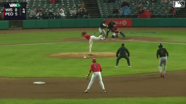 Luiyin Alastre doubles (2) on a fly ball to center fielder Ian Petrutz. Juan Baez scores. David García scores.