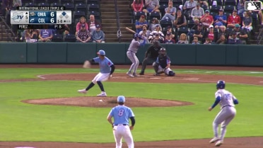 Jack Pineda doubles (6) on a sharp line drive to center fielder Kahlil Watson. Matthew Lugo scores.