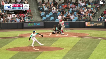 Alexis Hernandez homers (12) on a fly ball to left center field.
