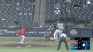 R.J. Gordon In play, run(s) to Brando Mayea
