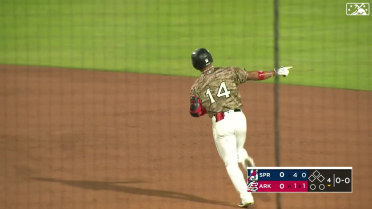 Robert Perez Jr. swats a solo homer for Double-A 